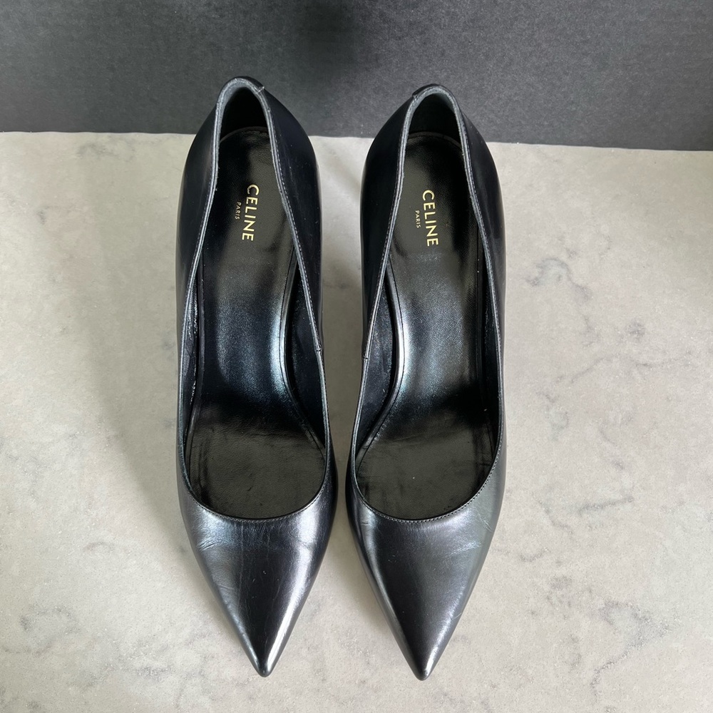 Celine Black Leather Pumps IT 40